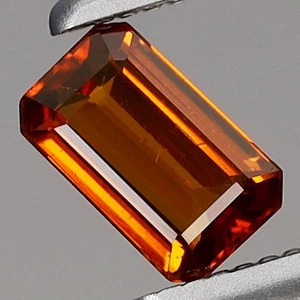 Spessartite Garnet 0.36ct 5x3mm Octagon Natural Reddish Orange Namibia, Africa - Imagen 1 de 4