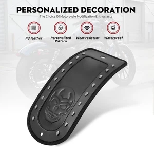 Decorative Pad Black 1 x Rear Fender Bib For Harley Sportster XL 2004-2021 - Picture 1 of 6