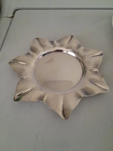 Montaña rusa de vino Sheffield Siver de colección con estrella de 7 puntos - Imagen 1 de 4