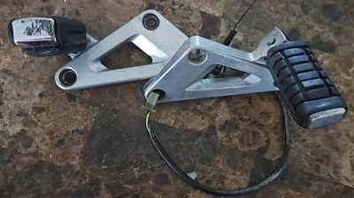 1983 Honda CX650C Rear Passenger Foot Pegs Holder Brackets Mount Footpeg CX 650 - Image 1 of 4