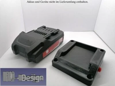 PALO-DESIGN Akkuhalter für Metabo 18V / 36V mit Verriegelung Schwarz
