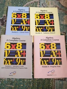 Algebra: A Complete Course Module A Books Set Video Text Interactive - Picture 1 of 3