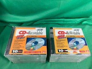 (LOT OF 2) PNY TECHNOLOGIES 10 PACK CD-R (650 - 700 MB) (74 - 80 Min) New Sealed - Picture 1 of 6