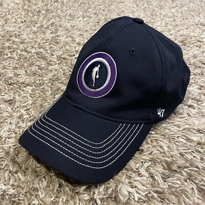 NBA Logoman Hat ‘47 Brand Stretch Fitted Blue Maybe Toronto Raptors All Star Hat - Picture 1 of 12