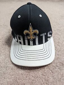 New Orleans Saints Hat Cap Fitted Black Reebok  Fleur De Lis Kids NFL On Field