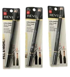 3 Packs Of Revlon Colorstay Brow Shape and Glow - 0.05oz (250 Soft Black) - Picture 1 of 1