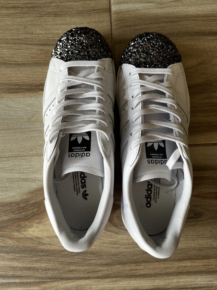 ADIDAS Superstar 80s Original white with Metal Toe Size 6.5 - Image 1 of 4