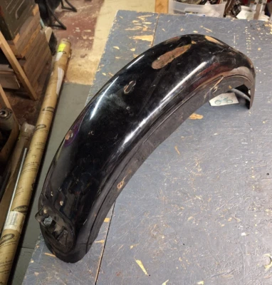 Harley Rear Fender Ironhead Sportster XLH XLCH 900 1000 Chopper 6" Wide Black - Image 1 of 4