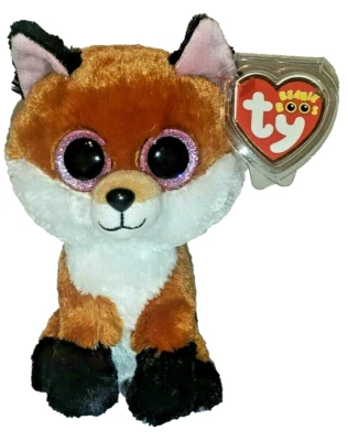 Juguete de peluche Ty Beanie Boos - SLICK the Fox (6 pulgadas) NUEVO MWMTs Foto 1 de 4