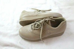 SAS FREE TIME bequeme Diabetiker Schnürschuhe Sneaker Schuhe beige Leder Damen 6,5 M - Bild 1 von 7