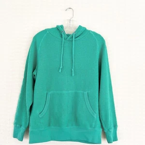 SÁBADOS Nueva York Ciudad Para Hombre Talla XS Verde Espuma de Mar Terry Francés Sudadera con Capucha Informal - Imagen 1 de 8