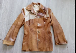 ***SPECTACULAR*** SILVANO Italian Genuine Leather Women's Style Jacket Size M - Picture 1 of 14