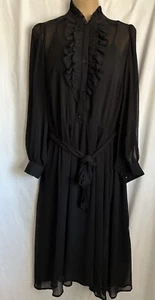 banana republic Black dress Sz XL, NWT - Foto 1 di 14