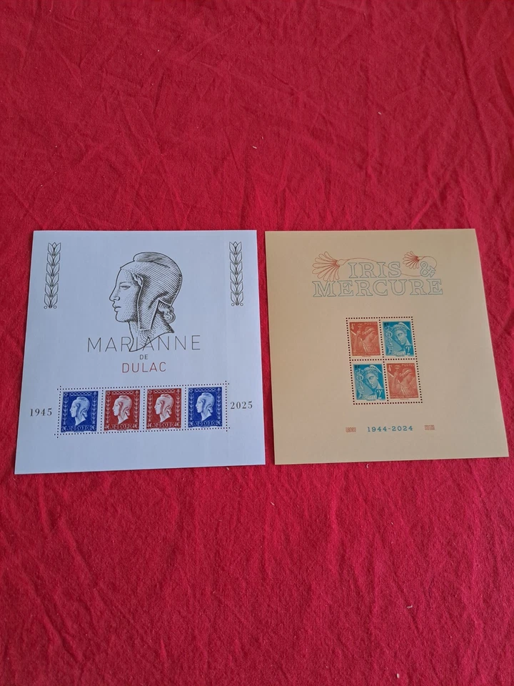 Timbres France Neufs ** 2 BLOCS FEUILLETS  IRIS 2024 + DULAC 2025 - Photo 1/1