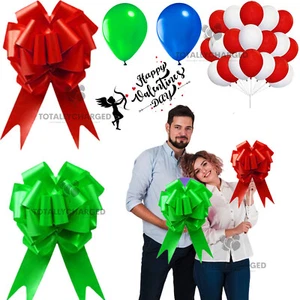 100 GLOBOS DE AMOR ROJOS Y BLANCOS EN FORMA DE CORAZÓN Boda Fiesta San Valentín Día del Padre Reino Unido - Imagen 1 de 17