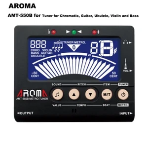 Aroma AMT-550B Free Standing Metronome Tuner for Ukulele Violin Bass Big Screen - Picture 1 of 3
