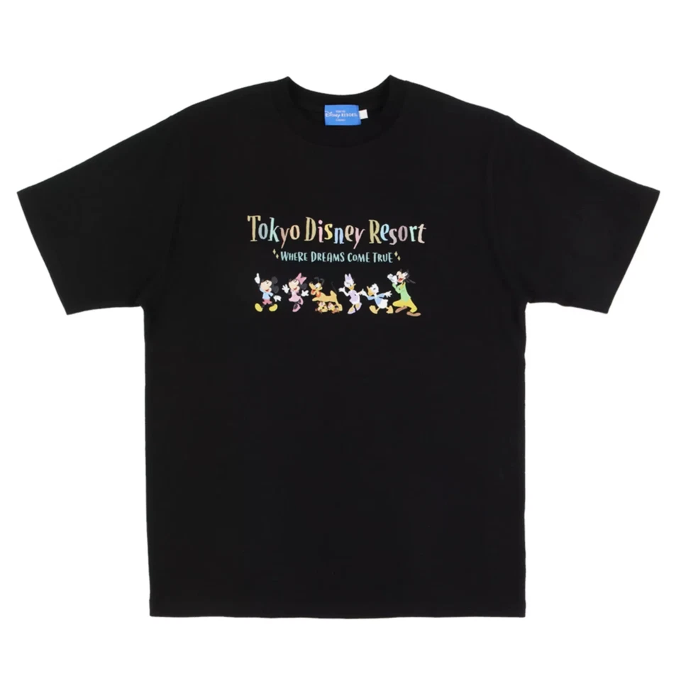 Japan Tokyo Disney Resort T-Shirts Area Park Map White Black 【US STOCK】 - Image 1 of 1