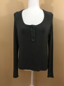 Top Henley BRANDY MELVILLE grigio manica lunga 3 bottoni taglia junior OS - Foto 1 di 7
