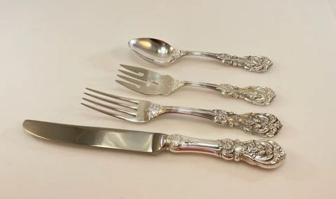 Reed & Barton Francis I First Sterling Silver 4 Piece Place Setting - New French Cover
