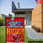 Kansas City Chiefs 3X Champion Double Garden Flag Outdoor Banner Super Bowl USA