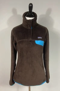 Patagonia Pullover XS braun blau Snap-T Re-Tool Fleecejacke - Bild 1 von 4