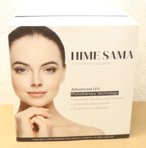 HIME SAMA Led Skin Mask, Pro 7 Color LED Face Mask Light Therapy for Face & Neck - Picture 1 of 11