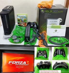 Xbox 360 Elite Schwarz Konsole 120GB HDD mit Zubehör & Spielen Gebraucht aus Japan - Bild 1 von 23