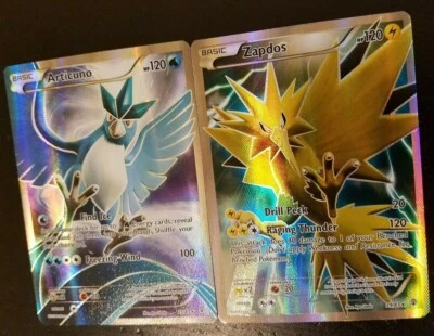 FULL ART Articuno + Zapdos ULTRA RARE Generations 25/83 29/83 Pokemon Holo - LP - Image 1 of 2