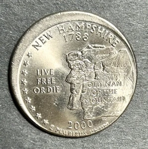 2000 P Washington Quarter New Hampshire Off Center Mint Error - Picture 1 of 2