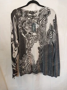 Suéter Bufanda Mágica Damas Talla XL / XXL Floral Brillo  - Imagen 1 de 6
