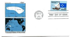 2506-07 Estados Federados de Micronesia e Islas Marshall dos maestros de arte FDC - Imagen 1 de 3