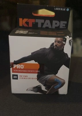 KT TAPE PRO Kinesiology Tape For Pain Relief/Support Synthetic fabric Laser Blue Foto 1 de 2