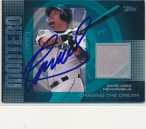 Jesus Montero Firmato 2013 Topps Inseguendo Il Gioco dei Sogni Usato Memorabilia Card - Foto 1 di 2