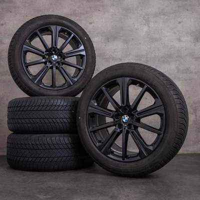 BMW X5 X6 Winterräder 20 Zoll G05 G06 Felgen Styling 748 M 6883765 schwarz matt - Bild 1 von 4