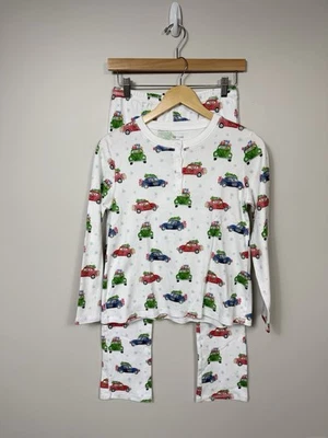 Hart + Land Christmas 2 Piece Pajama Set Boys Medium Trucks Dogs Holiday Preppy - Image 1 of 4
