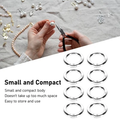 20pcs Spring Ring Clasps Innovative DIY Hand Crafted Copper Spring Clasps For Ne - Image 1 of 4