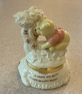 Lenox Disney Pooh's Treasure of Honey Treasure Box Con ENCANTO - Imagen 1 de 8