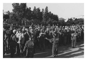 British Soldiers Search Axis Prisoners Italy 1950 US Air Force - Picture 1 of 3