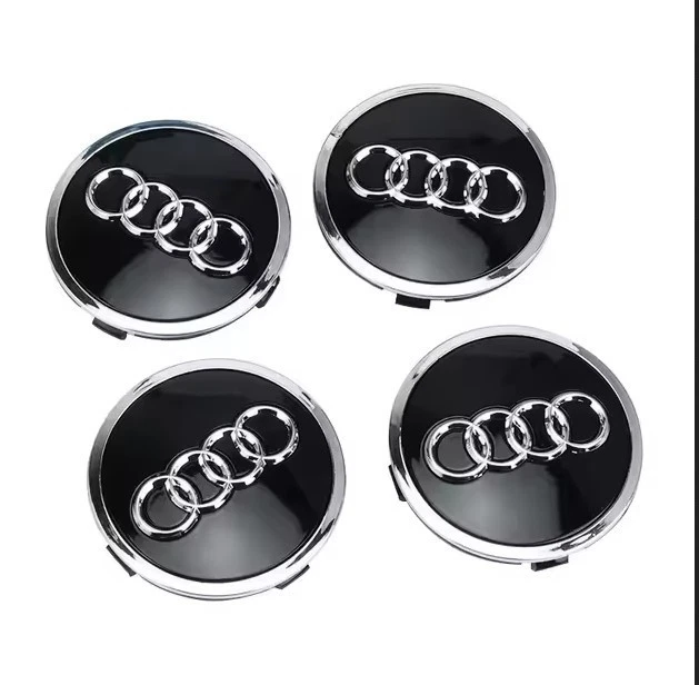 Alloy Wheel Wheel Centre Cap Hub x4 Black 69mm Audi Models 4B0601170A - Image 1 of 1