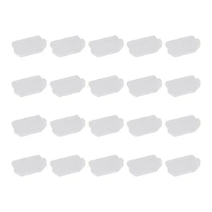 0.6 Inch Dust Plug, 20 Pcs Anti Dust Plug Cover Female End, Clear - Photo 1 sur 6