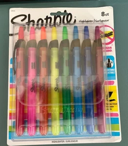 Evidenziatori retrattili Sharpie Accent punta a scalpello colori assortiti 8/set 28101 - Foto 1 di 2