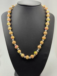 Viva Clay Beads Necklace Elasticated Nature Yellow - Imagen 1 de 5