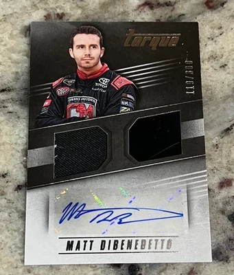 2016 Panini Torque Combo Materials Signatures 119/300 Matt DiBenedetto #CMS-MD  - Image 1 of 2