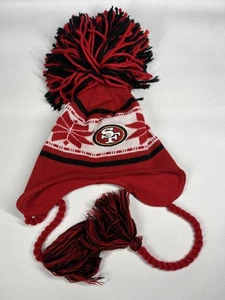 San Francisco 49ers Sombrero Gorro Hombre Rojo NFL Fútbol Invierno Borla Nueva Era - Imagen 1 de 7