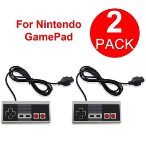2 Pack Controller For NES-004 Original Nintendo NES Vintage Console Wired Gamepd - Picture 1 of 1