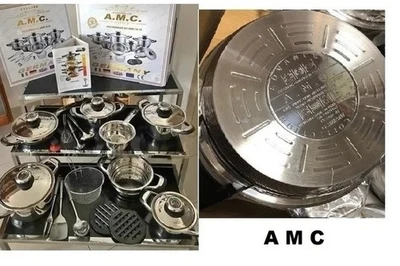 BATTERIA DI PENTOLE 23 PEZZI A. M. C. PROFESSIONAL SUPER OFFERTA AMC BATTERIA - Immagine 1 di 4