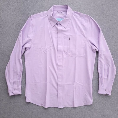 Camisa Inteligente Coolibar Fiera Para Hombres Grande UPF 50 Ventilada al Sol Pesca Abotonada NUEVA Foto 1 de 4