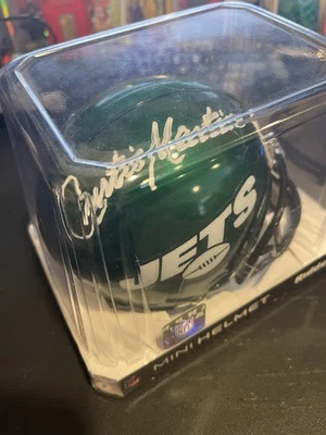 Curtis Martin Signed New York Jets Speed NFL Mini Helmet HOF 12 LEGEND TRISTAR - Image 1 of 4