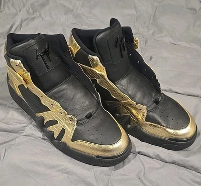 Giuseppe Zantotti Talon Gold Black 46 Italy Shoes - Image 1 of 4