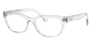 Ralph Lauren RA7113 5002 Transparent Clear Hipster Eyeglasses 52-16-40 Women EUC - Picture 1 of 13